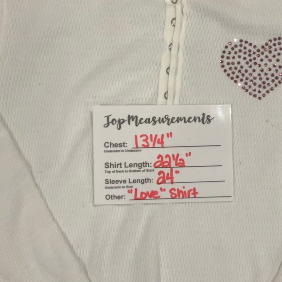 Tankh White Embellished Long Sleeve Shirt, Size Medium - Picture 12 of 13